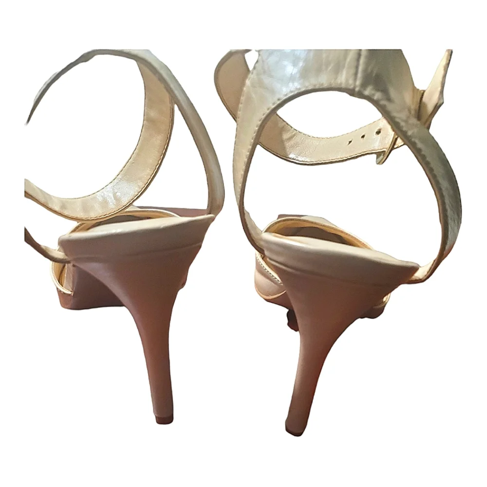 Nine West Leather Ankle Strap Shoes Size 9